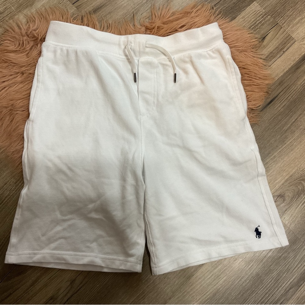 Polo Ralph Lauren White Pima Cotton Short Size L NWOT - Picture 3 of 6
